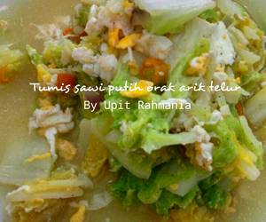 Resep Mudah Tumis Sawi Putih orak arik telur Enak Sederhana Resep Mudah Tumis Sawi Putih orak arik telur Enak Sederhana