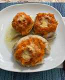 ARROYADITOS de Brótola con puré de zapallo y boniato