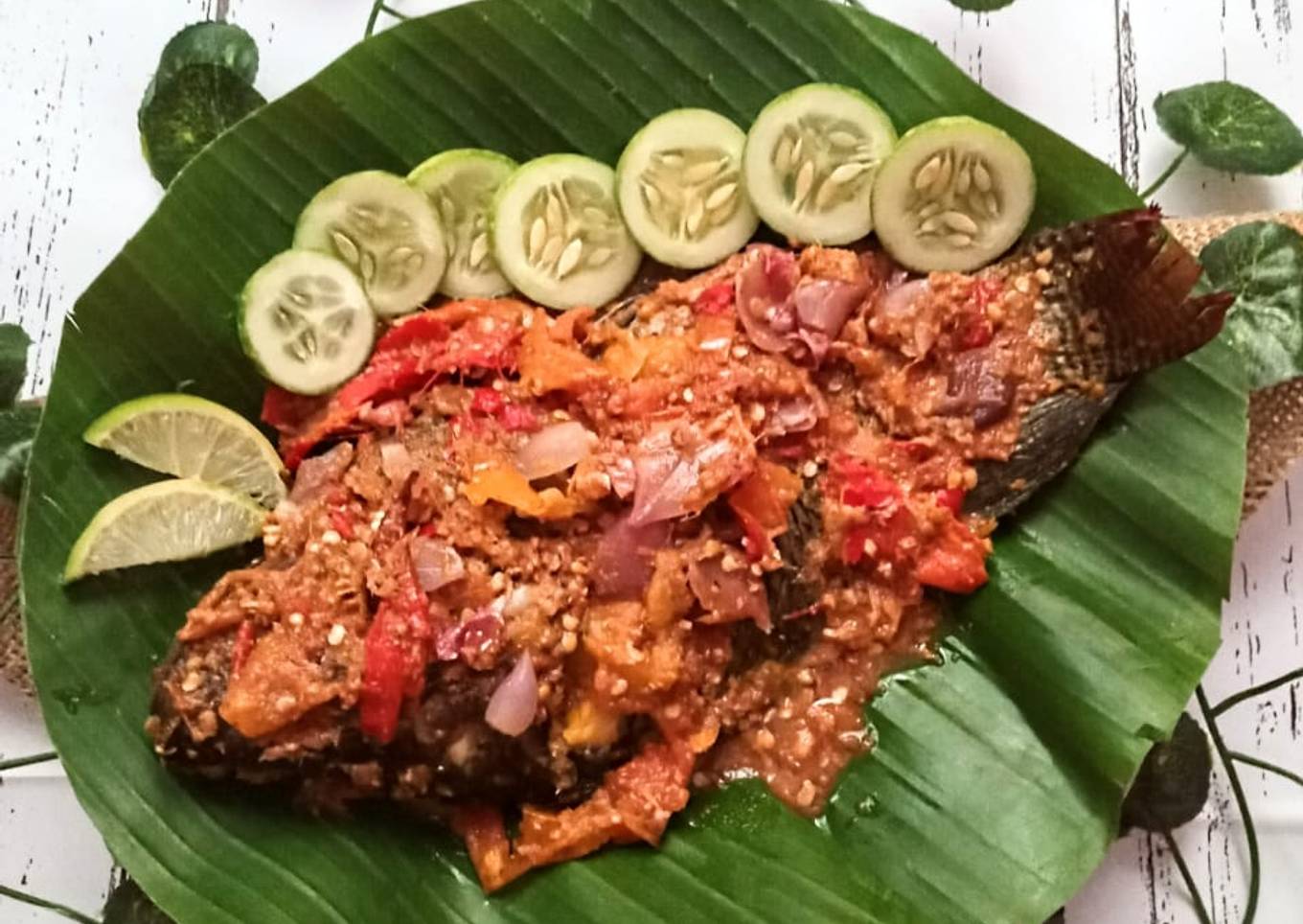 Pecak ikan nila panggang