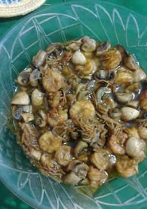 Foto resep Udang Jamur Tumis Mentega Praktis