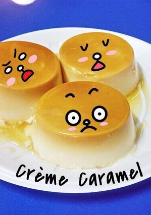 A picture of Flan with Fresh Milk.
