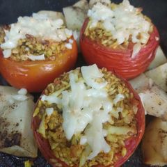 A picture of Stuffed tomato.
