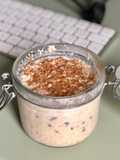 Overnight de avena con vainilla y chocolate