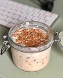 Overnight de avena con vainilla y chocolate