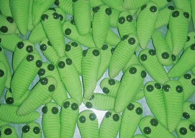 Caterpillar Cookies / Kue Ulet Bulu
