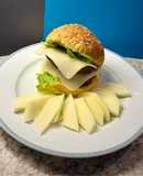 Double burger homemade 🍔 σπιτικό διπλό μπέργκερ