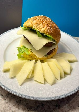 Φωτογραφία της συνταγής Double burger homemade 🍔 σπιτικό διπλό μπέργκερ