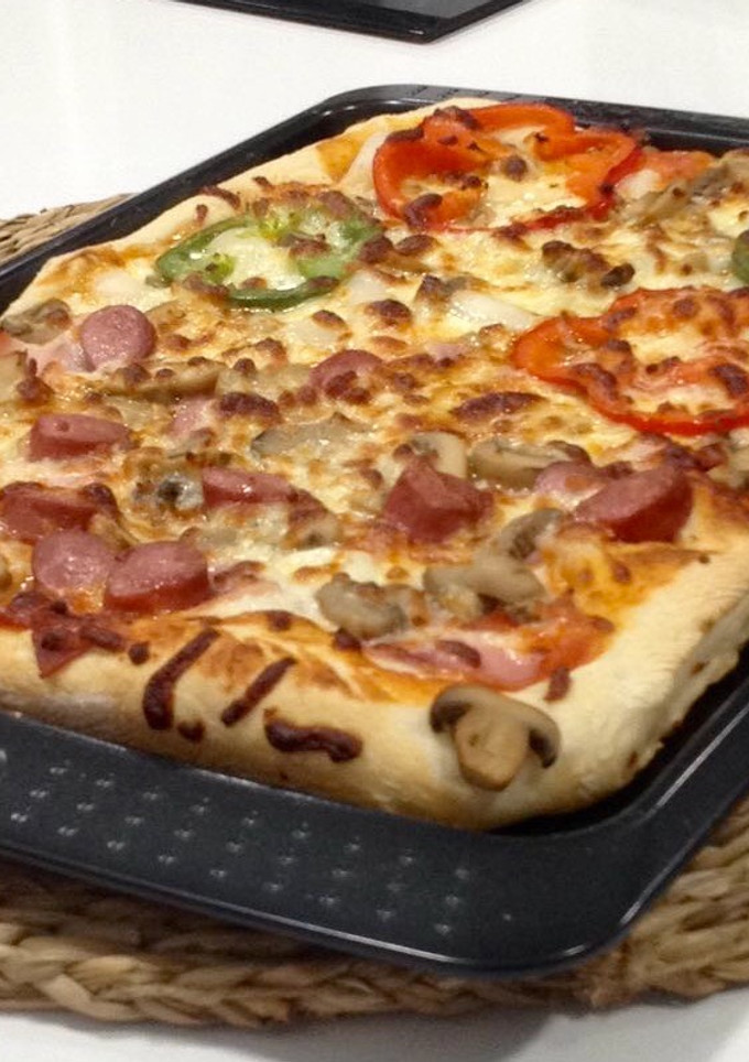 Una foto de Masa para pizza italiana (con robot de cocina)