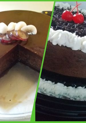Foto resep Puding lapis busa blak Forest ku