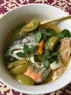Foto resep Sup Kepala Ikan Salmon