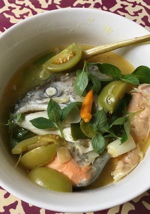 Foto resep Sup Kepala Ikan Salmon