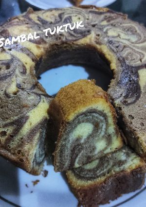 Foto resep Marmer cake tanpa pengembang atau pelembut kue "Otang"