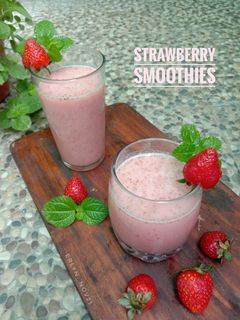 Foto resep 203. Strawberry Smoothies