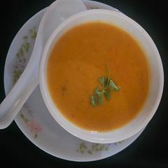 A picture of Dal sorba (protein rich healthy soup) one pot soup.
