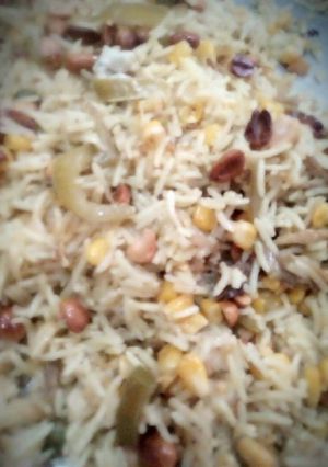 صورة لوصفة أرز بالخضار