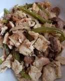 Pollo con champiñones