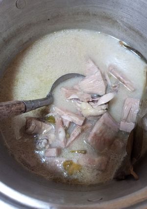 Foto resep Gudeg putih dengan balungan ayam