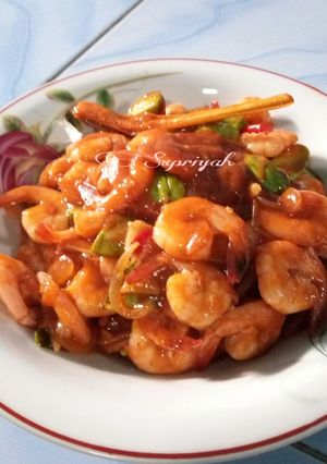 Foto resep Udang Petai Saus Tiram