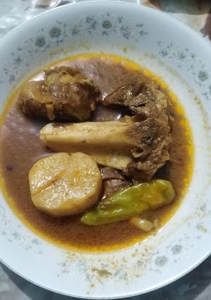 A picture of ALU Gosht😍.