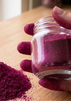 Una foto de Glitter Comestible Casero
