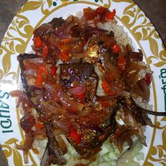 A picture of Achake cote'divore main dish.