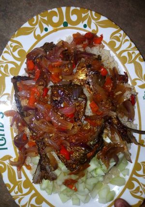 A picture of Achake cote'divore main dish.