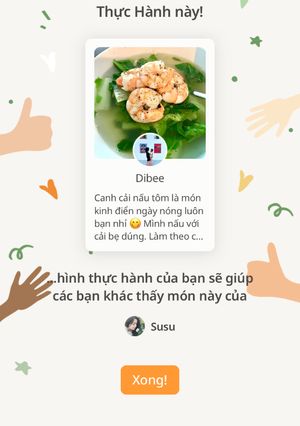 Hình của món Cách gửi hình cooksnap cho chủ bếp.