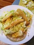 Crockpot Chicken Tacos in a Crispy Shell