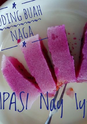Foto resep Puding buah naga (cemilan MPASI 1y+)