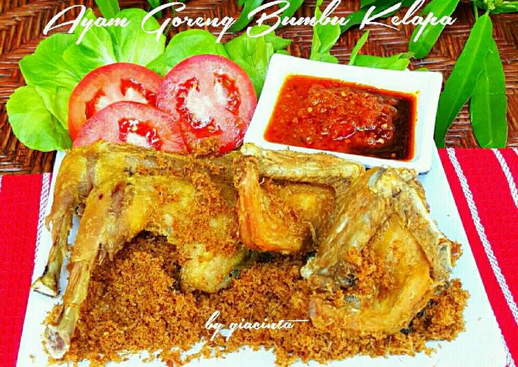 Ayam Goreng bumbu kelapa