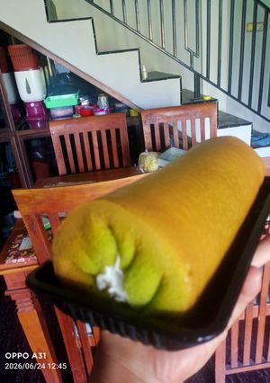 Foto resep Bolu Gulung Pandan Keju