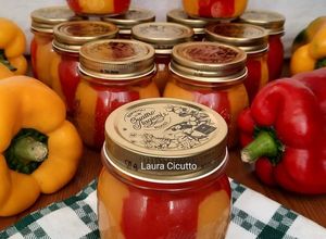 Foto di Peperoni in agrodolce da conservare