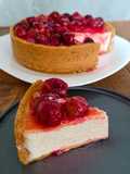 Cheesecake con compota de uva🍇