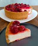 Cheesecake con compota de uva🍇