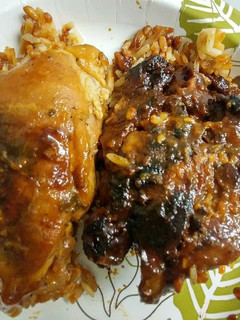 A picture of Honey garlic chicken.