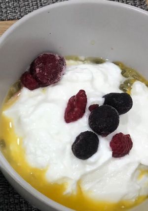 莓果百香果優格 的食譜成品照片