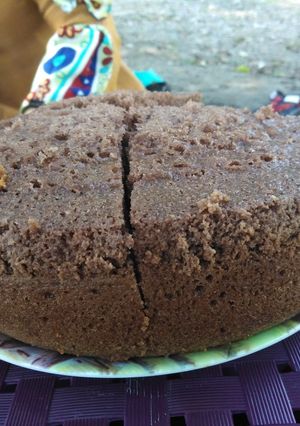 عکسی از دستور کیک کاکائویی مغز دار