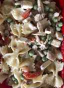 Chicken, Tomato and Mushroom Pasta, in Honey, Lemon and Whole Grain Mustard dressing