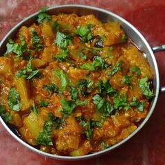 Dudhi nu masaledar shak- Kathyawadi style (Bottle Gourd Curry) A picture of Dudhi nu masaledar shak- Kathyawadi style (Bottle Gourd Curry).