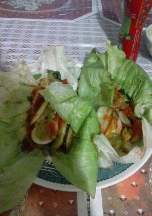 A picture of Vegan Lettuce Tacos.