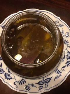 A picture of California Farm Eggplant Skin Pickles and Chutney.