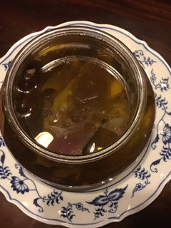 A picture of California Farm Eggplant Skin Pickles and Chutney.