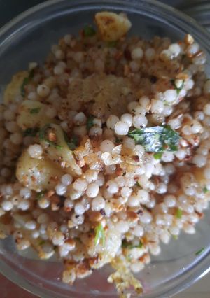 A picture of Sabudana Khichdi.