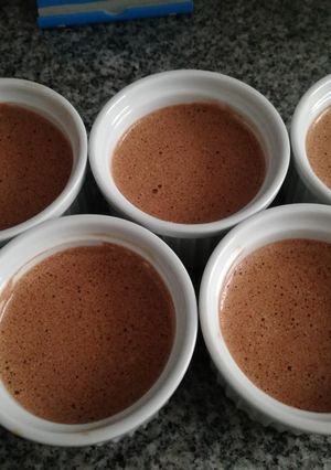 Una foto de Mousse de chocolate