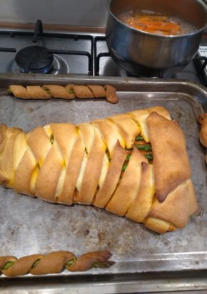 A picture of Salmon wrap.