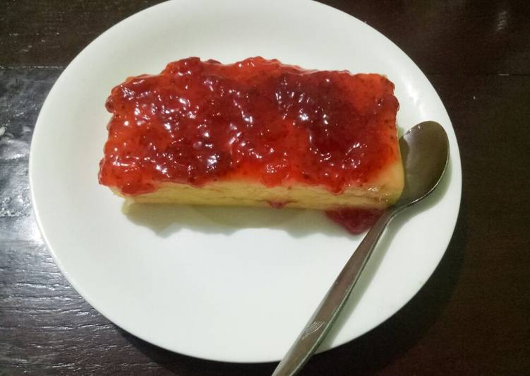 Bahan mengolah Cheseecake lumerry (lumer strawberry) Anti Gagal