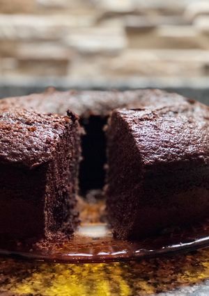 Una foto de Bizcochuelo húmedo de chocolate