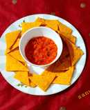 Nachos with Roasted Tomato Salsa