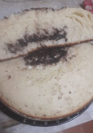 Una foto de Bizcochuelo con cacao ¡¡ en el centro