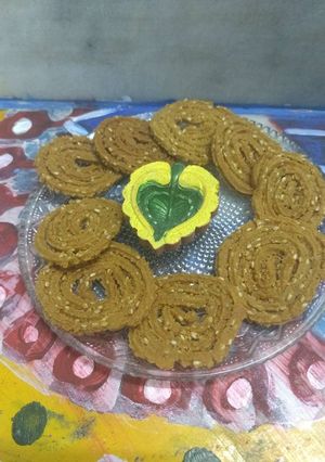 A picture of Crispy wheat chakli.